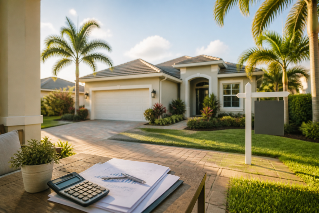 Florida home and mortgage documents concept for assumable mortgage decisions